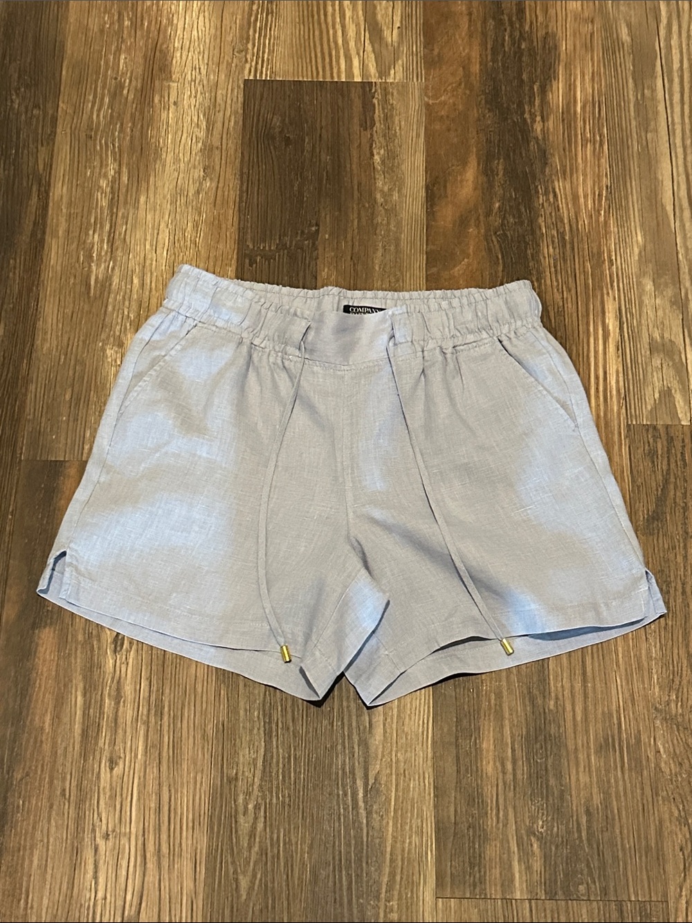 Ellen Tracy Light Blue Linen Shorts